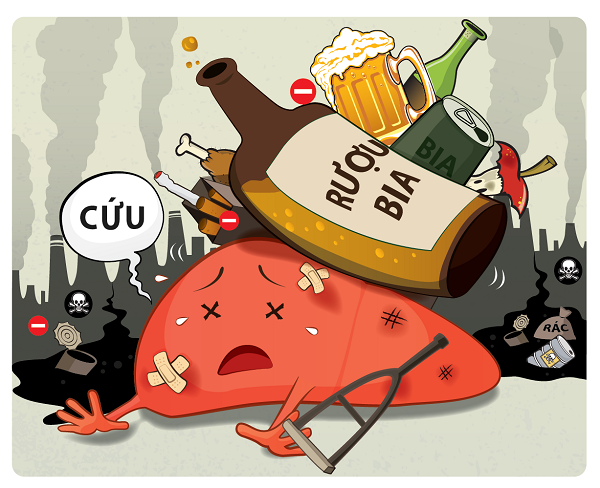 tác hại của bia rượu với dạ dày